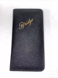Vintage Tilley BLACK Leather Bridge Travel Wallet - Picture 1 of 17