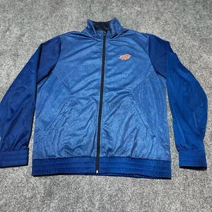 Lotto Jacket Mens Extra Large Blue Full Zip Mock Neck Ribbed Cuffs Hem Pockets - Picture 1 of 12