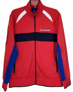 Vintage Ralph Lauren Polo Sport Performance Track Jacket Men’s Large Red 90’s - Picture 1 of 7