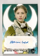 2018 TOPPS STAR WARS THE LAST JEDI 2 HERMIONE CORFIELD AUTO AS TALLIE LINTRA