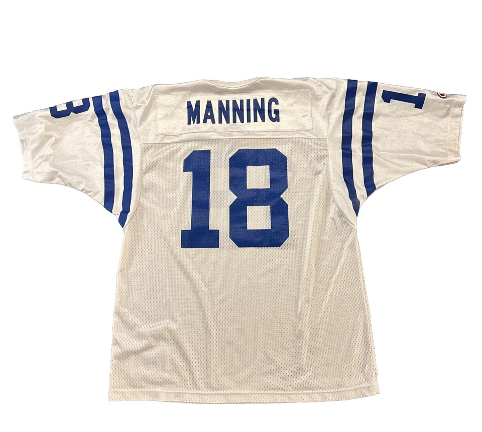 Camiseta Indianapolis Colts Mediana Peyton Manning Hombre Blanco Campeón  Foto 1 de 4