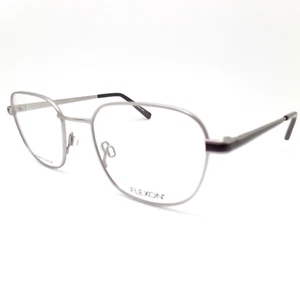 Flexon Junior J4015 072 Matte Silver Black 47mm New Authentic Frames - Picture 1 of 4