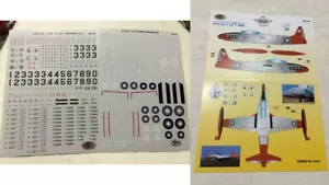 1/48 TIGER WINGS 48-134 : DECALS LOCKHEED T-33A ROCAF TAIWAN T-BIRD BLACK CAT - Foto 1 di 1