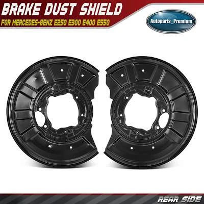 2x Protector antipolvo freno trasero izquierdo y derecho para Mercedes-Benz E250 E300 E400 E550 Foto 1 de 4