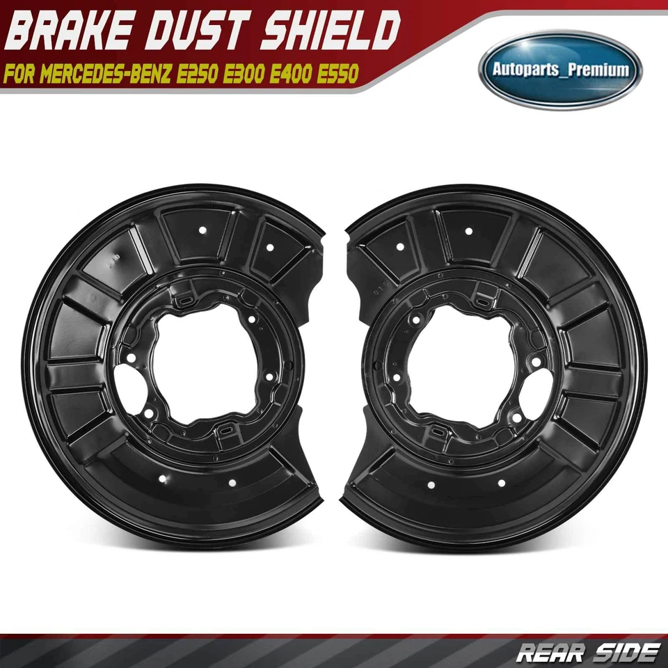 2x Rear Left & Right Brake Dust Shield for for Mercedes-Benz E250 E300 E400 E550 - Image 1 of 4
