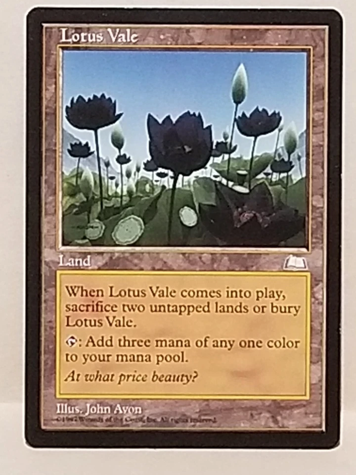 Magic the Gathering Lotus Vale Weatherlight Near Mint/Lightly Played Condition - Image 1 of 2