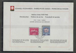 SWITZERLAND , 1960 , WORLD REFUGEE YEAR , SOUVENIR SHEET , 1st DAY ISSUE - Picture 1 of 1