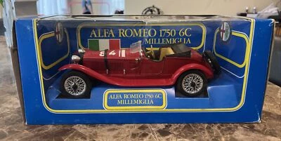 Polistil escala 1/16 Alfa Romeo 1750 6C MilleMiglia #84 diecast TG7 Foto 1 de 4