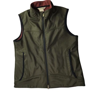 EXOFFICIO Fleece Vest Sleeveless Olive Green Brown Adult Women's Medium Full Zip - Picture 1 of 10