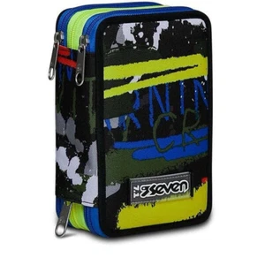 Astuccio 3 zip Completo Scuola Seven Fluo Belt - Foto 1 di 6