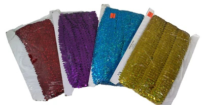 Sequins on Stretch  Fabric by the Yard mixed lot - Image 1 of 3
