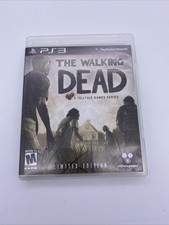 The Walking Dead Limited Ed PS3 (2012, PlayStation 3, TellTale Games) w/ Poster