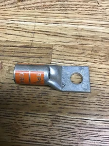 (1) Burndy #3/0 Stranded Copper Compression Lug With 1 , 3/8”Hole - Picture 1 of 3