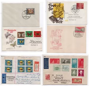 1943 - 1962 Germany Various First Day Covers & Souvenir Covers (Six) - Picture 1 of 2