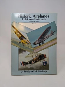 HISTORIC AIRPLANES: FULL-COLOR POSTCARDS: 24 READY-TO-MAIL By John Batchelor New - Bild 1 von 5