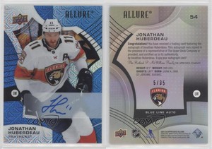 2021-22 Upper Deck Allure Blue Line Auto /35 Jonathan Huberdeau #54 Auto
