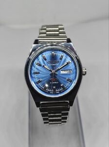 Citizen.. Automatic Blue Dial D/D Stainless Steel Running Wrist Watch 37mm Case.