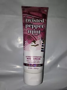 Bath and Body Works TWISTED PEPPERMINT Ultra Shea Body Cream 8 oz / 226 g - Picture 1 of 2