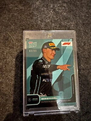 Topps Now Formula One F1 2022 George Russell Card #10 Parallel 69/99 - Image 1 of 2
