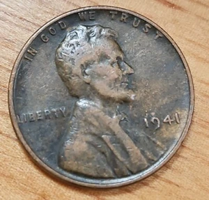 1941 No mint mark Wheat Penny-' -Rare - Picture 1 of 3
