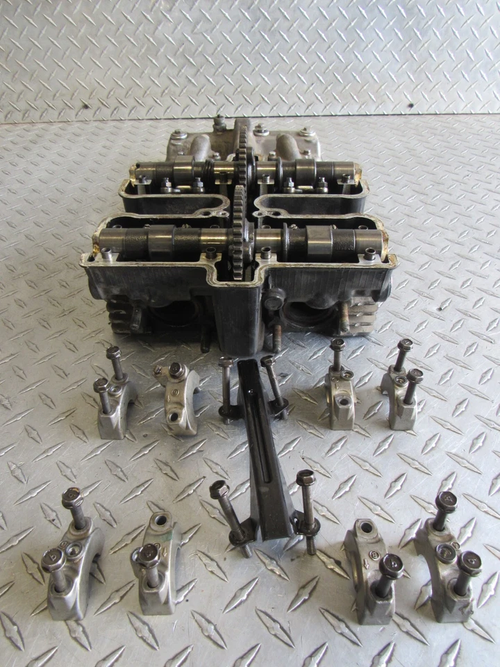 1987 87 KAWASAKI EN450 EN 450 454 LTD ENGINE CYLINDER HEAD & COVER - Image 1 of 4