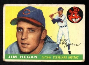 JIM HEGAN indians 1955 TOPPS #7 GOOD - Picture 1 of 2