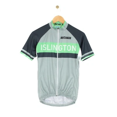 Bio Racer Jersey Full Zip Grey Short Sleeve Cycling Top Mens Size 2 - Image 1 of 4