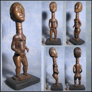 STATUETTE ASHANTI Ghana AFRICANTIC art africain ancien statue africaine Afrique - Picture 1 of 6