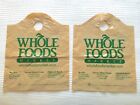 Vintage Whole Foods Market Plastic Grocery Bags Colorado Early 2000s - Lot of 2