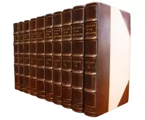 1874 History of the United States George Bancroft Leather Bindings Rare - Picture 1 of 17