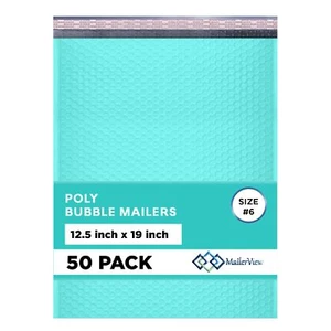 Y-Teal-#6-mailer-50Pack-M - Afbeelding 1 van 8
