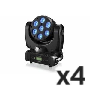 4x BEHRINGER MH710 MOBILE KÖPFE WASH LED RGBW DJ KARAOKE BEAM THEATER DMX 512 4 STÜCK - Bild 1 von 4