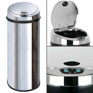 Inmotion Chrome Stainless Steel Auto Sensor Kitchen Waste Dust Bin 30L, 42L, 50L - Picture 1 of 9