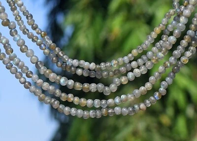 716.Cts Amazing Flash Labradorite Necklace 5 Strand Dazzling Beaded VK 32 E561 - Image 1 of 4