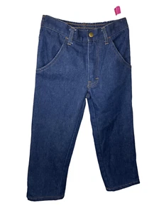 Challenger Boys Blue Straight Leg Cotton Blend Jeans Size 5 - Picture 1 of 7
