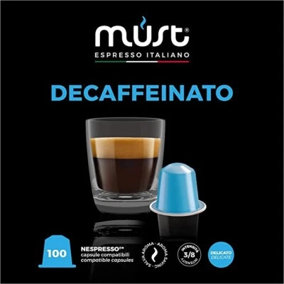 DECAFFEINATED Nespresso Compatible Coffee Pods X 100 Pods - image 1 of 4