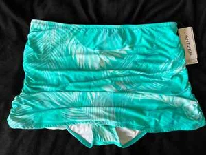 NWT Jantzen Size 14 Skirtini Swimsuit bottom Ideal Teal Tummy hider shirred side - Picture 1 of 4