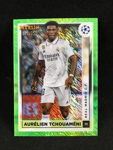 Aurelien Tchouameni 2022-23 Topps Merlin Chrome Soccer Neon Green Shimmer /350 - Picture 1 of 2