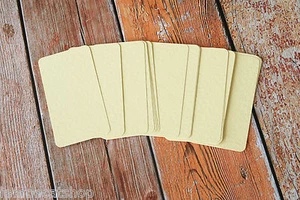 Hammered Rich Cream blank Business Cards 50pc wedding craft DIY name place card - Picture 1 of 5