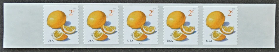 2018 US Sc. #5256 Lemons PNC5, 2 cent, Pl. #B11111 MNH (see free shipping offer) - Image 1 of 1