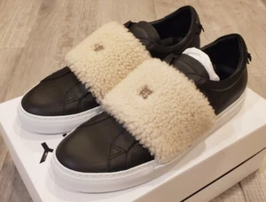 $695, Givenchy Men's Lamb Shearling Urban Street Sneakers, Size 11US (44 EUR) - Picture 1 of 10