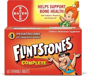 Flintstones Chewable Kids Vitamins Complete Iron Immunity 60 chewable - Picture 1 of 3