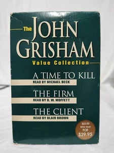THE JOHN GRISHAM VALUE COLLECTION ~TIME TO KILL, THE FIRM, THE CLIENT~ CASSETTES - Imagen 1 de 3