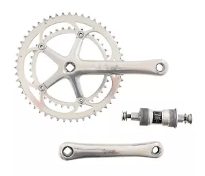 Campagnolo Record 2 x 10 Spd Road Bike Crankset & BB 172.5mm 52/39T Square Taper - Picture 1 of 8