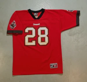 Camiseta deportiva de fútbol americano juvenil con logotipo de Warrick Dunn #28 de los Tampa Bay Buccaneers talla XL - Imagen 1 de 6