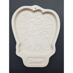 Vintage Longaberger Pottery 1995 ANGEL Love Cookie Mold Retired USA Made - Picture 1 of 2