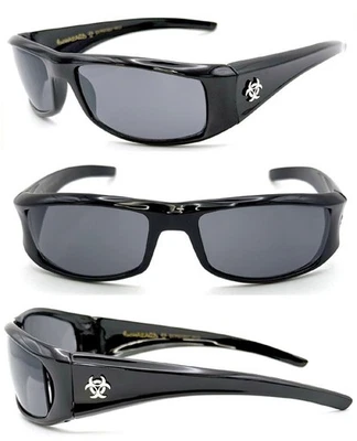 Nuevas gafas de sol de diseñador BioHazard para hombre - negras BZ1 Foto 1 de 4