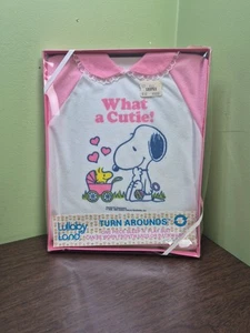 VTG Lullaby Land One Piece Sleep N Play Suit Snoopy & Woodstock Shopko Read - Picture 1 of 11