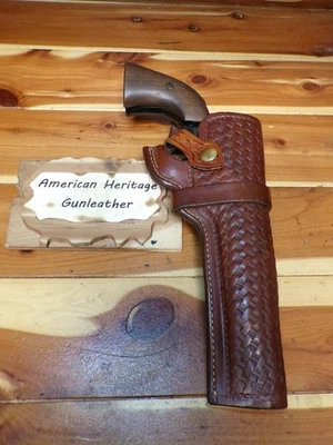 #1CB 606 LAWRENCE Gun Holster for RUGER Single Six 22 6.5" HERITAGE Rough Rider - Image 1 of 4