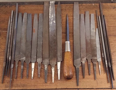 Vtg Lot 22 Woodworking Files & Rasps Disston Heller Nicholson Black Diamond - Image 1 of 4